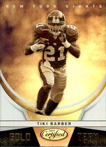 2019 Panini Certified Gold Team #18 Tiki Barber