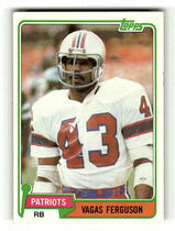 1981 Topps Base Set #208 Vagas Ferguson