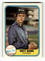 1981 Fleer Base Set #342 Britt Burns