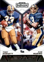 2019 Panini Contenders Draft Picks Legacy #9 Dan Marino|Tony Dorsett