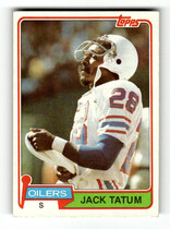 1981 Topps Base Set #8 Jack Tatum