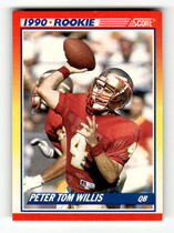 1990 Score Base Set #656 Peter Tom Willis