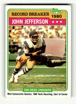 1981 Topps Base Set #332 John Jefferson