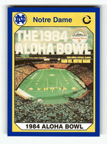 1990 Collegiate Collection Notre Dame 200 #66 1984 Aloha Bowl