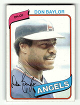 1980 Topps Base Set #285 Don Baylor