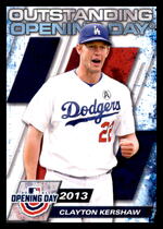 2021 Topps Opening Day Outstanding Opening Days #OOD-9 Clayton Kershaw
