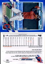 2021 Topps Opening Day Opening Day Edition (Blue Foil) #163 Francisco Lindor