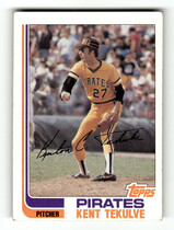 1982 Topps Base Set #485 Kent Tekulve