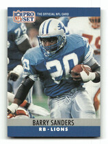 1990 Pro Set Base Set #102 Barry Sanders