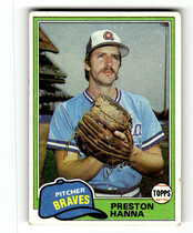 1981 Topps Base Set #594 Preston Hanna