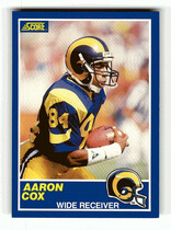 1989 Score Base Set #45 Aaron Cox
