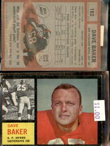 1962 Topps Base Set #162 Dave Baker
