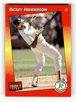 1992 Donruss Triple Play #63 Rickey Henderson
