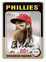 2024 Topps Heritage #414 Brandon Marsh