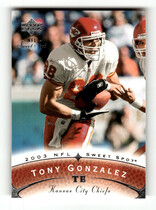 2003 Upper Deck Sweet Spot #89 Tony Gonzalez