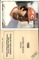 1981 Topps Stickers #160 Johnny Bench