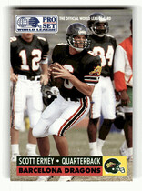 1991 Pro Set WLAF Inserts #WL4 Scott Erney