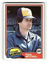 1981 Topps Base Set #449 Paul Mitchell