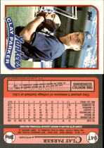 1989 Topps Traded #94T Clay Parker