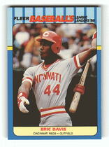 1988 Fleer League Leaders #8 Eric Davis