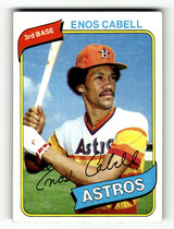 1980 Topps Base Set #385 Enos Cabell