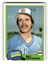 1981 Topps Base Set #326 Biff Pocoroba