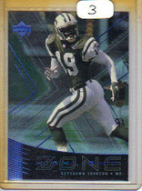 1999 Upper Deck Highlight Zone #Z19 Keyshawn Johnson