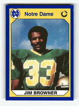 1990 Collegiate Collection Notre Dame 200 #38 Jim Browner
