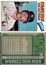 1977 Team Issue New York Yankees Burger King #8 Ken Holtzman
