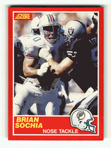 1989 Score Base Set #179 Brian Sochia