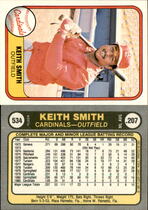1981 Fleer Base Set #534 Keith Smith