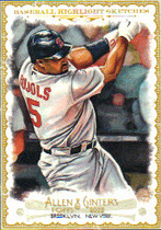 2012 Topps Allen and Ginter Baseball Highlights Sketches #BH10 Albert Pujols