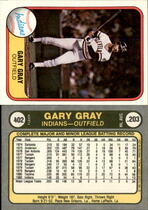 1981 Fleer Base Set #402 Gary Gray