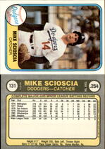 1981 Fleer Base Set #131 Mike Scioscia
