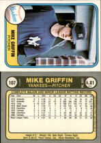 1981 Fleer Base Set #107 Mike Griffin