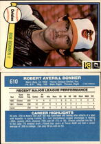 1982 Donruss Base Set #610 Bob Bonner