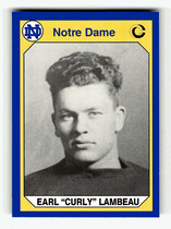 1990 Collegiate Collection Notre Dame 200 #134 Earl(Curly) Lambeau