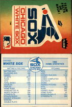 1983 Fleer Team Stickers (Blue Back) #NNO White Sox (Logo)