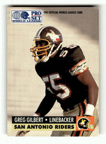 1991 Pro Set WLAF Inserts #WL32 Greg Gilbert