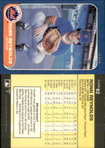 1986 Fleer Base Set #92 Ronn Reynolds