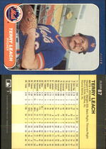 1986 Fleer Base Set #87 Terry Leach