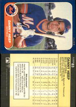 1986 Fleer Base Set #83 Danny Heep