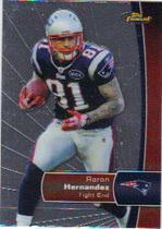 2012 Finest Base Set #92 Aaron Hernandez