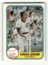 1981 Fleer Base Set #307 Carlos Lezcano