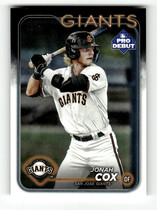 2024 Topps Pro Debut #PD-61 Jonah Cox