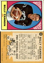 1967 Topps Base Set #109 Billy Cannon