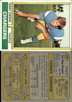 1974 Topps Base Set #228 Terry Owens