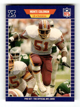 1989 Pro Set Base Set #425 Monte Coleman