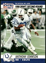 1990 Pro Set Base Set #705 Anthony Johnson