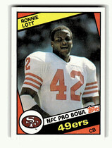 1984 Topps Base Set #357 Ronnie Lott